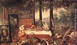 Jan the elder Brueghel The Sense of Taste painting